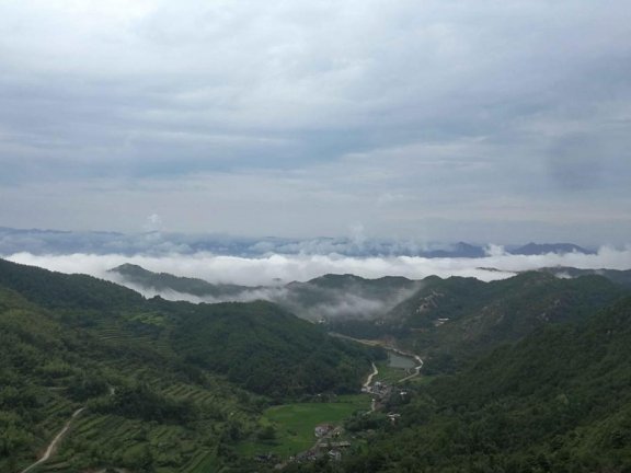 天台山清岚寨露营赏星空